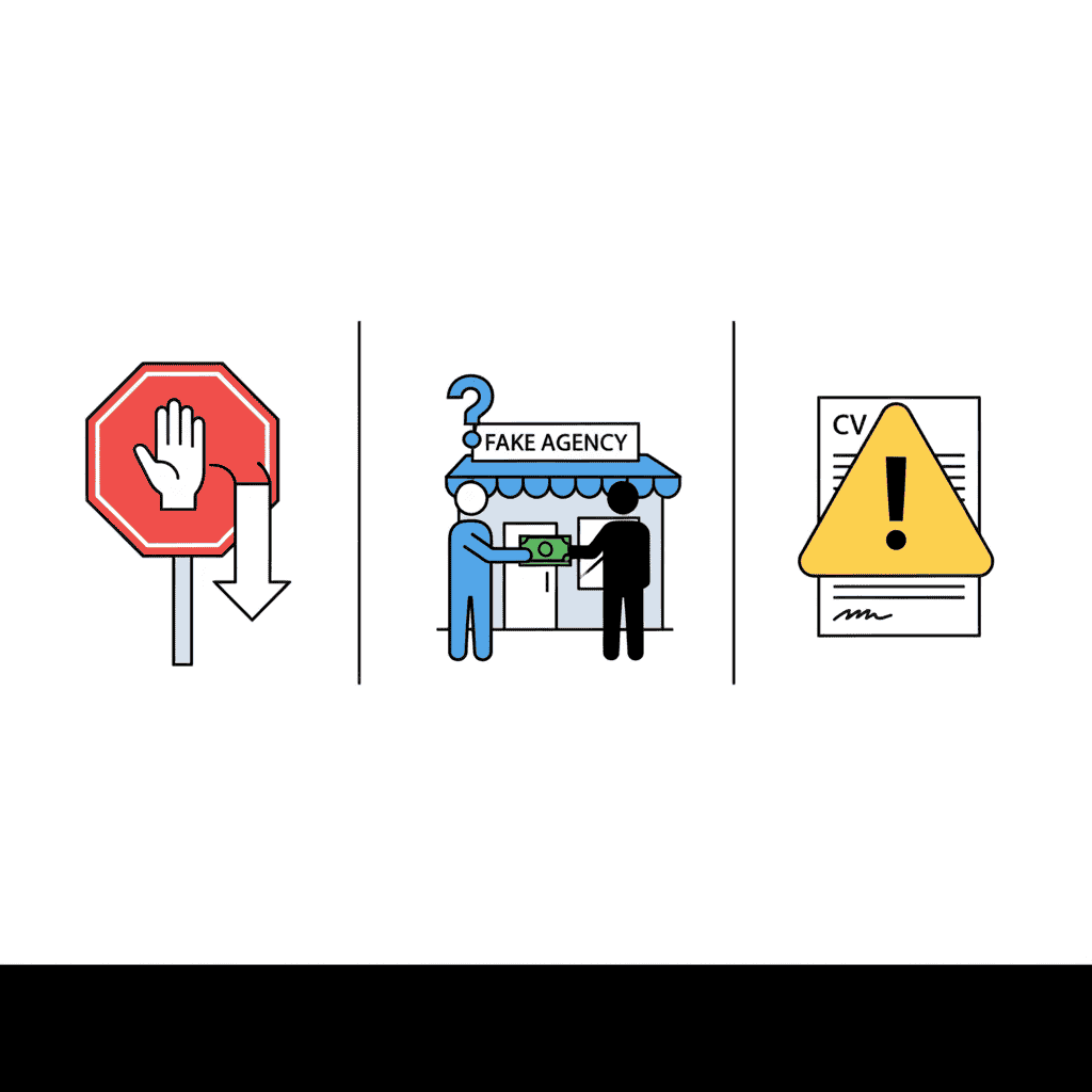 Resume Writing Services in Sri Lanka: Earn LKR 60,000+ Monthly (2026 Guide) Resume writing scam warning signs including fake job boards charging fees, identity theft via CV submission, and fake writing agencies