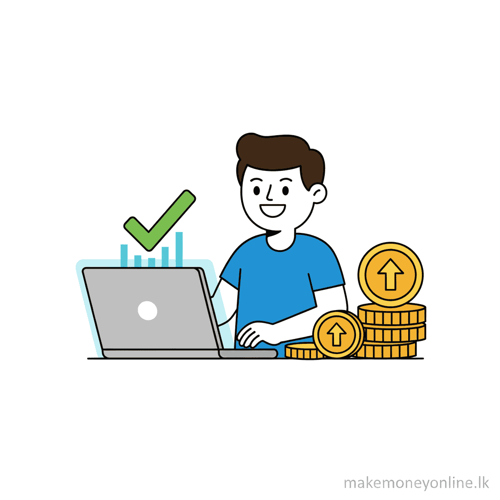 Virtual Assistant Work in Sri Lanka: Earn LKR 60,000+ Monthly (2026 Guide) Virtual assistant income potential in Sri Lanka showing LKR monthly earnings from beginner to specialist level
