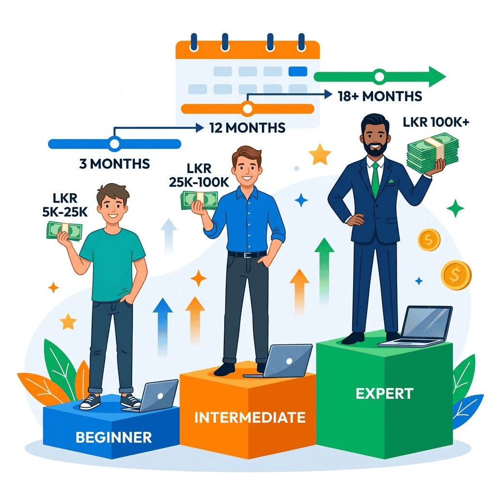 Daraz Affiliate Earnings Sri Lanka - Income Levels