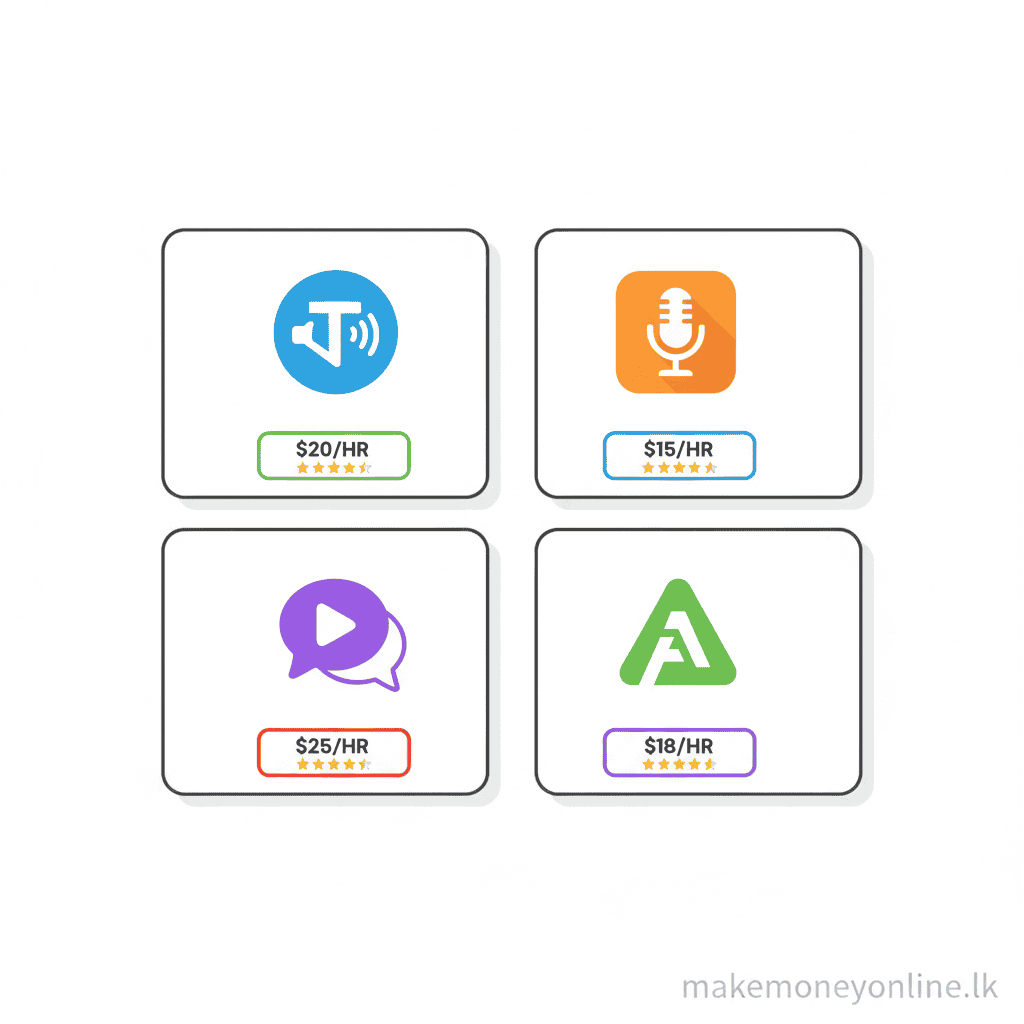 Transcription Services in Sri Lanka: Earn LKR 30,000+ Monthly (2026 Guide) Best transcription platforms for Sri Lanka including Rev, TranscribeMe, and GoTranscript with pay rates
