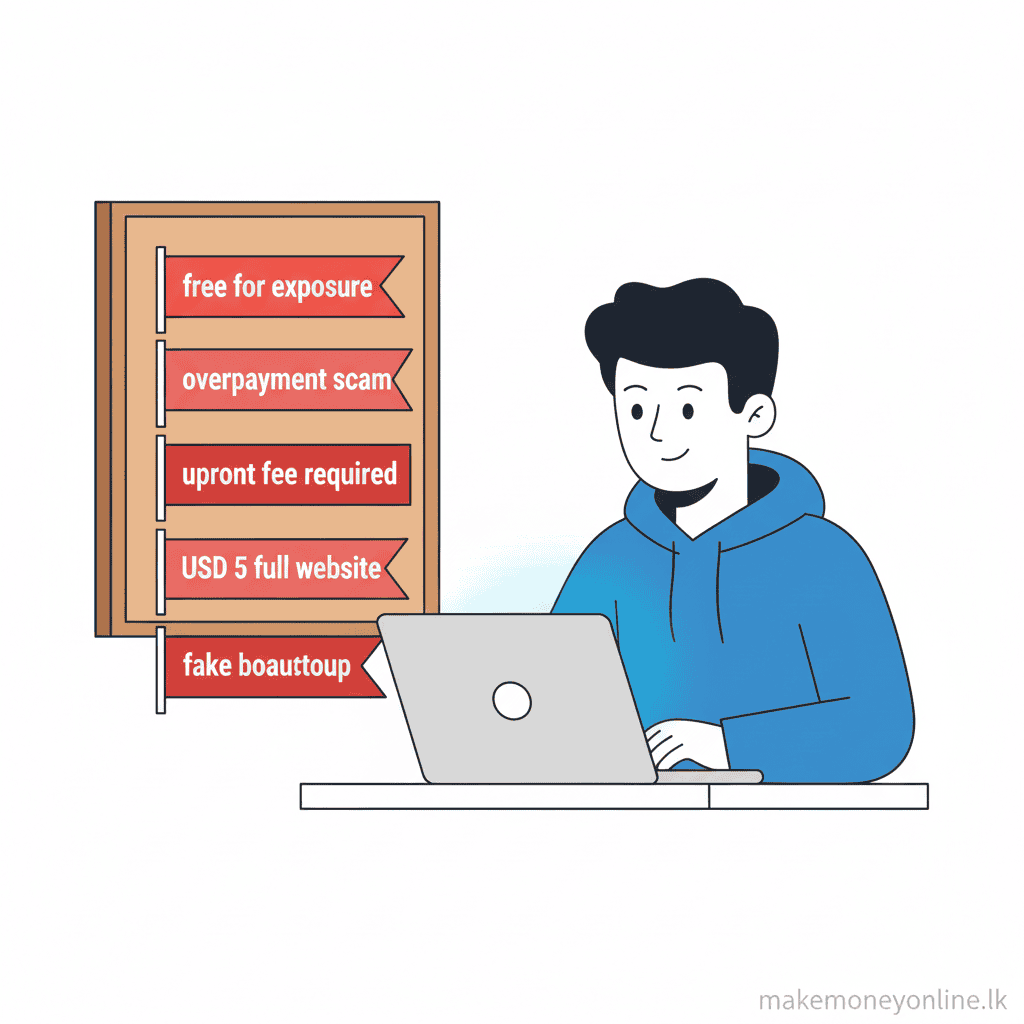 Web development scam warning signs for Sri Lankan freelance developers