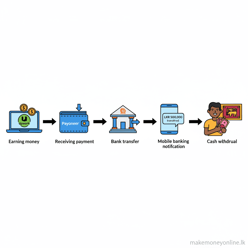 How to Withdraw Online Money in Sri Lanka: Complete Payment Guide (2026) Step-by-Step Freelance Withdrawal Guide Sri Lanka - How to Withdraw Online Earnings in Sri Lanka: Complete Payment Guide (2026)